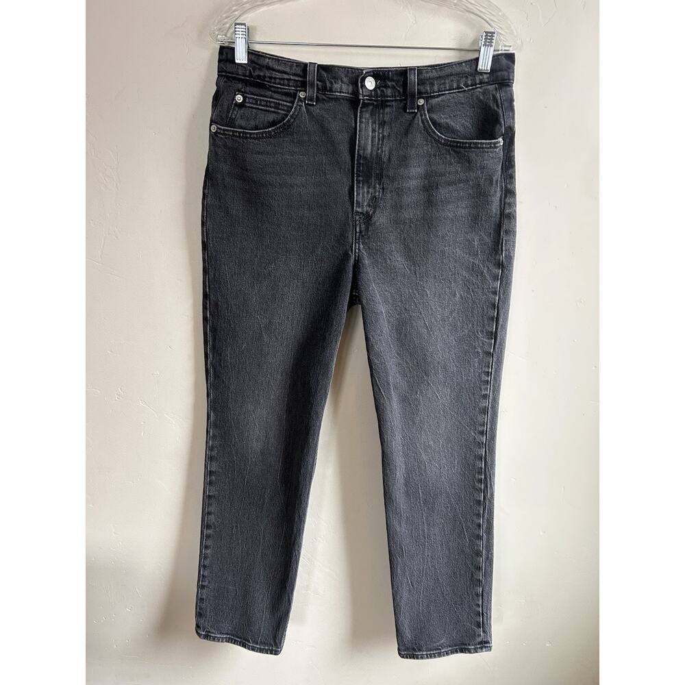 Levi's Jeans 70s High Slim straight Premium Womens 29 Faded Black Denim - Picture 2 of 11